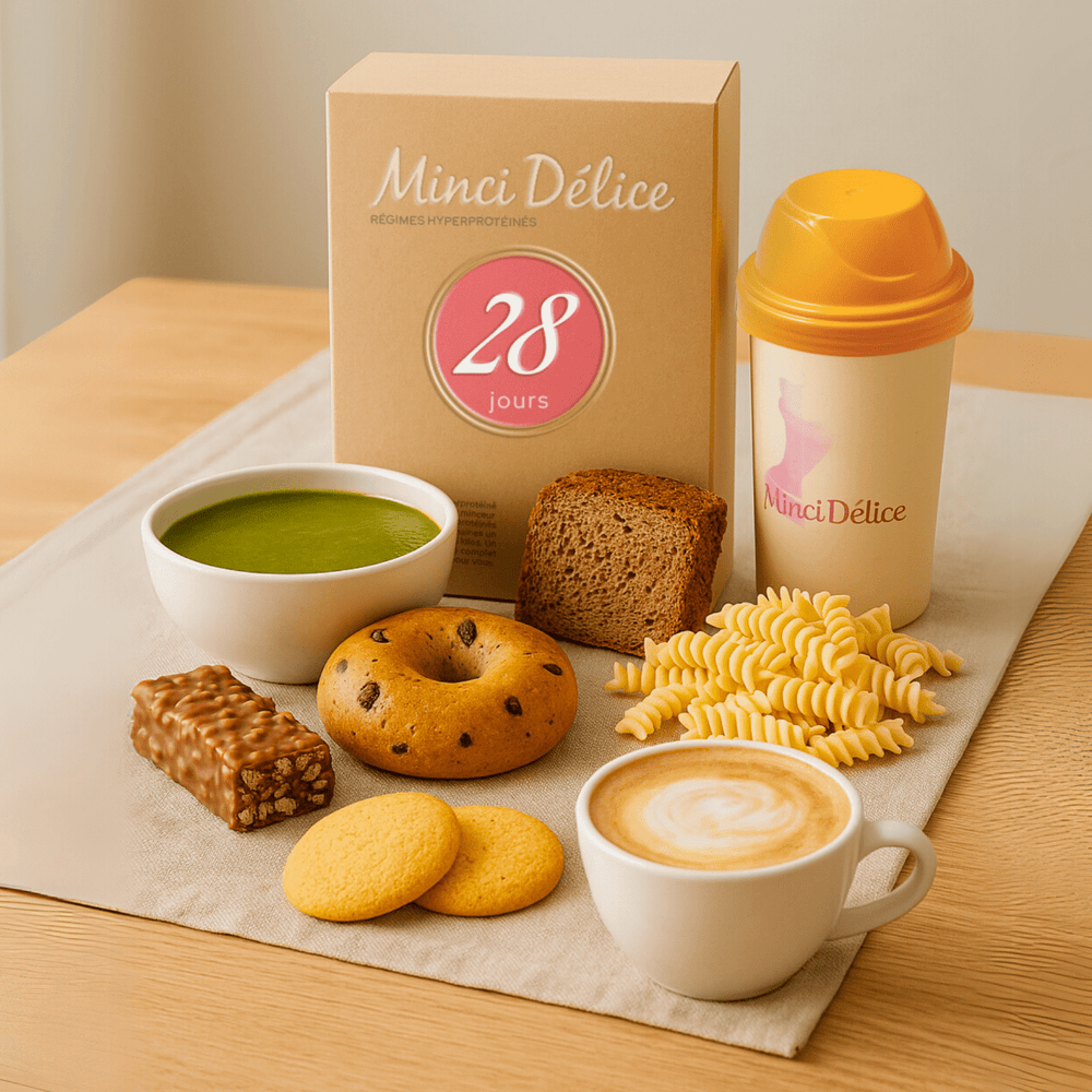 Régime hyperprotéiné 28 jours GOURMAND (jusqu'à - 9kg) - Mincidelice
